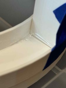 epoxy bead applied to seam of A.I.R.1 3d printed filter housing